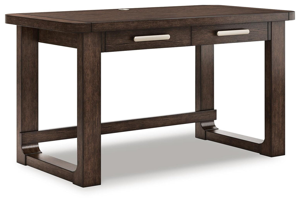 Breckington Dark Brown 56" Home Office Desk from Ashley - Luna Furniture