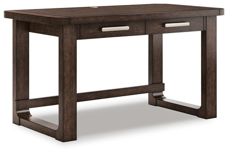 Breckington Dark Brown 56" Home Office Desk from Ashley - Luna Furniture