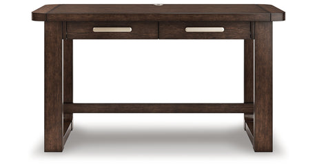 Breckington Dark Brown 56" Home Office Desk from Ashley - Luna Furniture