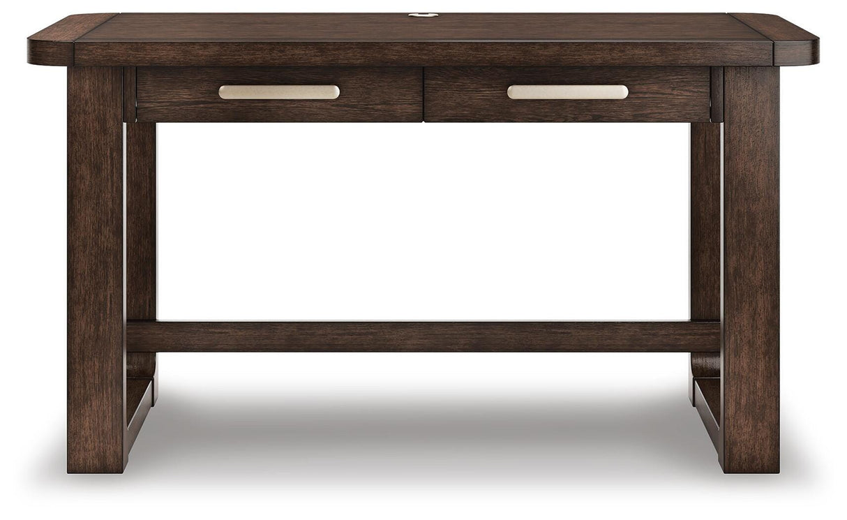 Breckington Dark Brown 56" Home Office Desk from Ashley - Luna Furniture
