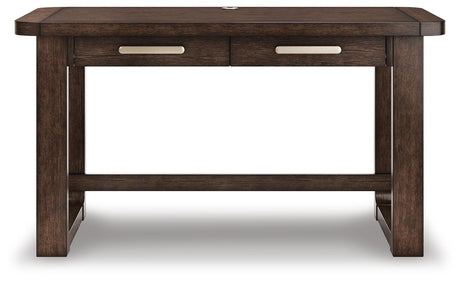 Breckington Dark Brown 56" Home Office Desk from Ashley - Luna Furniture