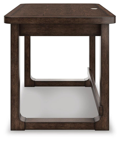 Breckington Dark Brown 56" Home Office Desk from Ashley - Luna Furniture