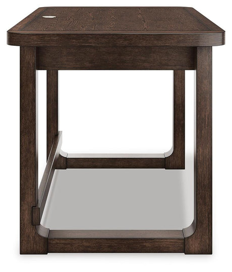 Breckington Dark Brown 56" Home Office Desk from Ashley - Luna Furniture