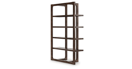 Breckington Dark Brown 76" Bookcase from Ashley - Luna Furniture