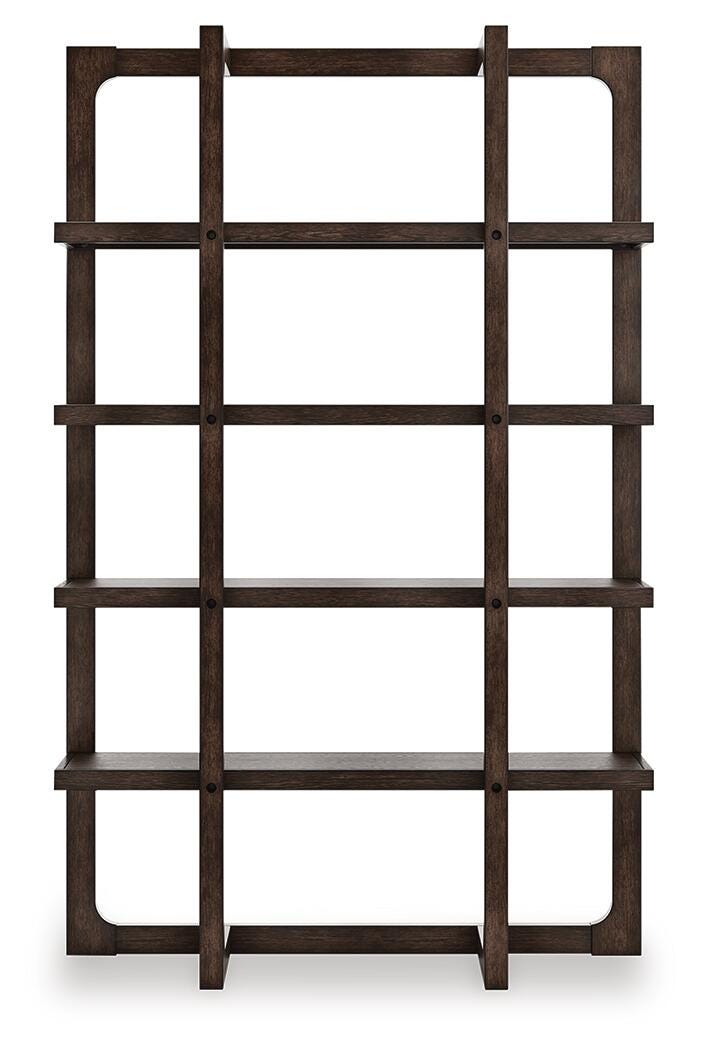 Breckington Dark Brown 76" Bookcase from Ashley - Luna Furniture