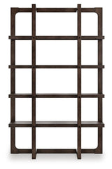 Breckington Dark Brown 76" Bookcase from Ashley - Luna Furniture