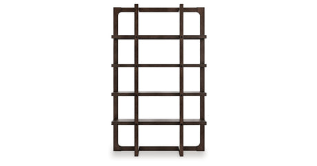 Breckington Dark Brown 76" Bookcase from Ashley - Luna Furniture
