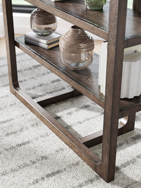 Breckington Dark Brown 76" Bookcase from Ashley - Luna Furniture
