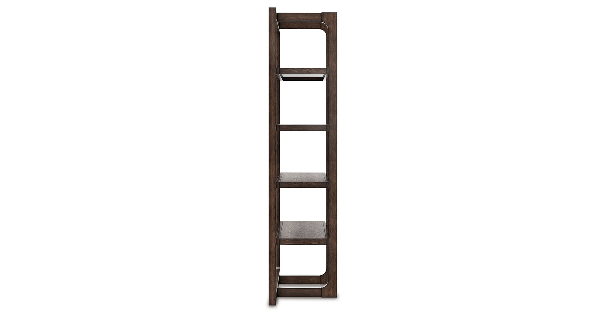 Breckington Dark Brown 76" Bookcase from Ashley - Luna Furniture