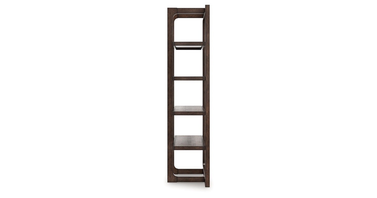 Breckington Dark Brown 76" Bookcase from Ashley - Luna Furniture
