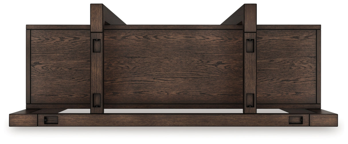Breckington Dark Brown 76" Bookcase from Ashley - Luna Furniture