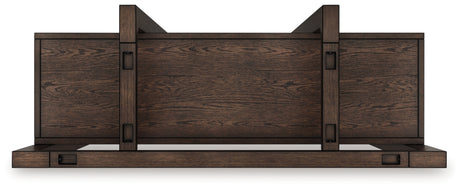 Breckington Dark Brown 76" Bookcase from Ashley - Luna Furniture