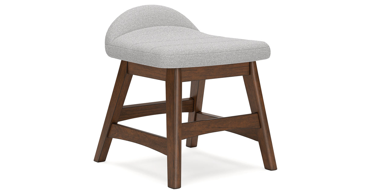 Lyncott Home Office Desk with Chair and Storage in Brown from Ashley - Luna Furniture