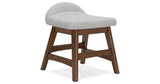 Lyncott Home Office Desk with Chair and Storage in Brown from Ashley - Luna Furniture