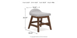 Lyncott Home Office Desk with Chair in Brown from Ashley - Luna Furniture