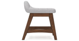 Lyncott Home Office Desk with Chair and Storage in Brown from Ashley - Luna Furniture
