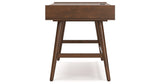 Lyncott Home Office Desk with Chair and Storage in Brown from Ashley - Luna Furniture