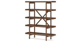 Lyncott Brown 70" Bookcase from Ashley Furniture - Luna Furniture