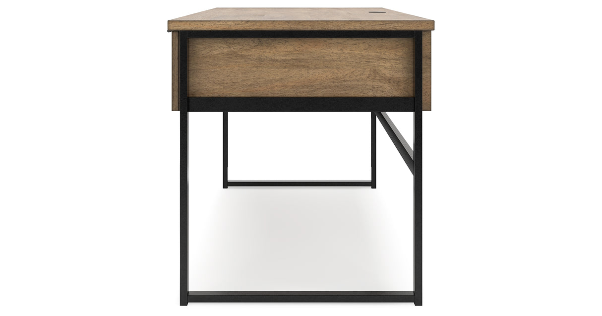Montia Light Brown 67" Home Office Desk from Ashley Furniture - Luna Furniture