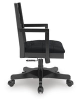 Wildenauer Brown/Black Home Office Desk Chair from Ashley - Luna Furniture