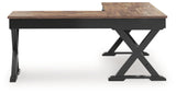 Wildenauer Brown/Black Home Office Desk from Ashley - Luna Furniture