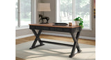 Wildenauer Brown/Black 60" Home Office Desk from Ashley - Luna Furniture