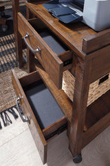 Baldridge Rustic Brown Printer Stand from Ashley - Luna Furniture