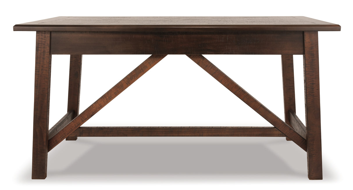 Baldridge Rustic Brown Home Office Desk from Ashley - Luna Furniture