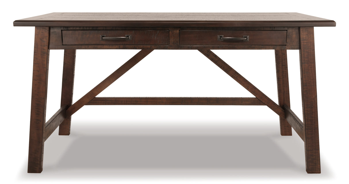 Baldridge Rustic Brown Home Office Desk from Ashley - Luna Furniture