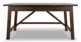 Baldridge Rustic Brown Home Office Desk from Ashley - Luna Furniture
