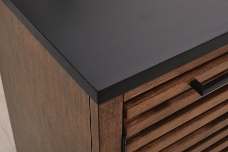 Kallari Warm Brown/Black Credenza from Ashley Furniture - Luna Furniture