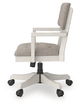 Robbinsdale Antique White Home Office Desk Chair from Ashley - Luna Furniture