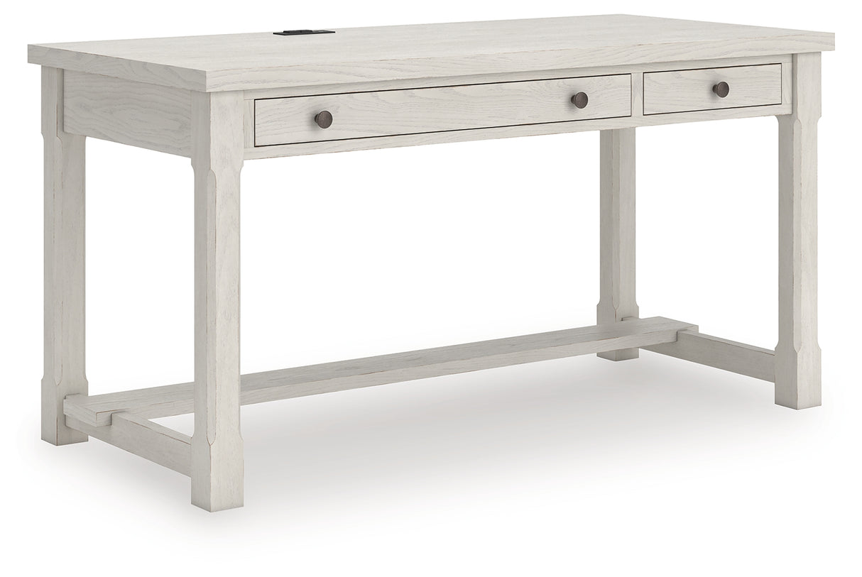 Robbinsdale Antique White Home Office Desk from Ashley - Luna Furniture