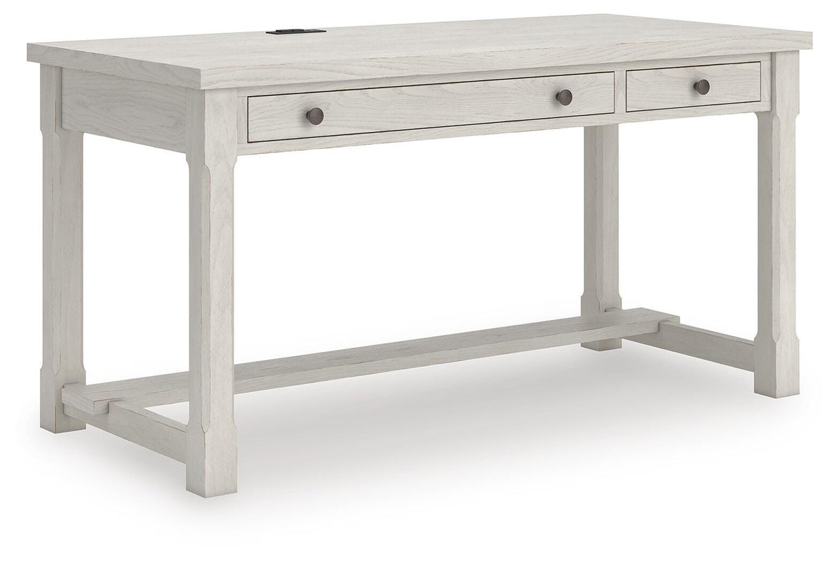 Robbinsdale Antique White Home Office Desk from Ashley - Luna Furniture