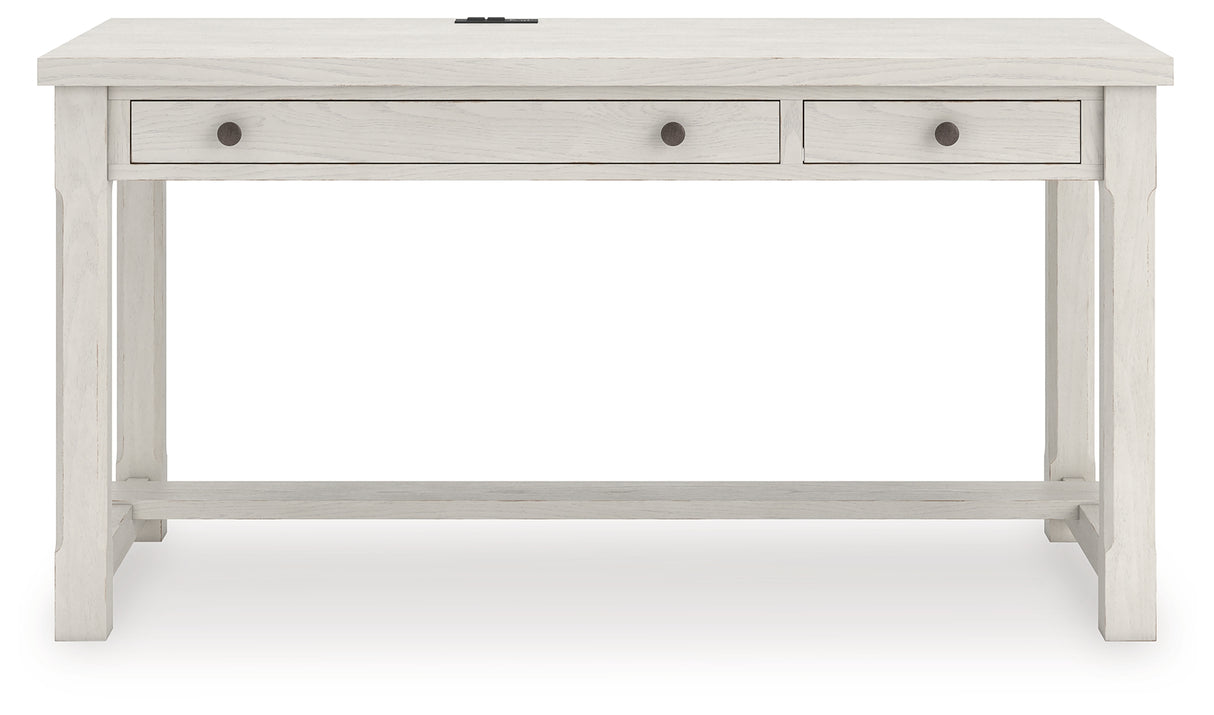 Robbinsdale Antique White Home Office Desk from Ashley - Luna Furniture