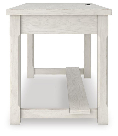 Robbinsdale Antique White Home Office Desk from Ashley - Luna Furniture