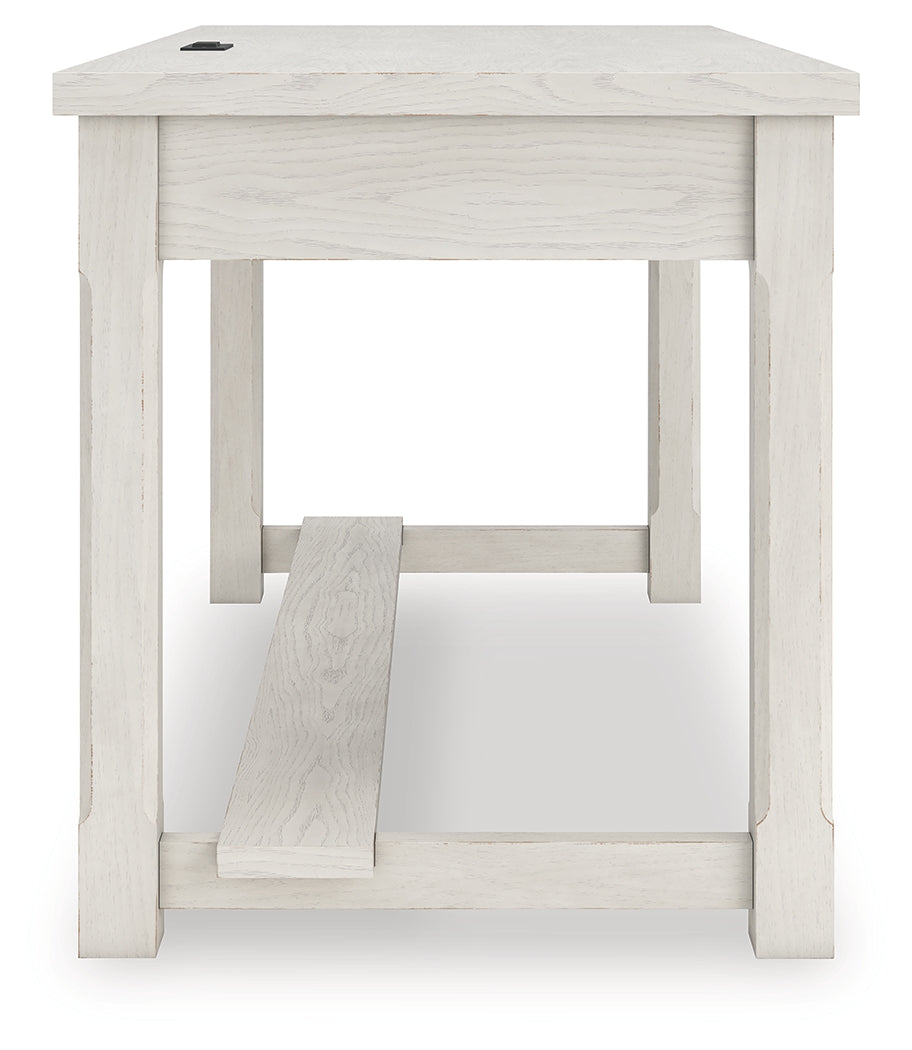Robbinsdale Antique White Home Office Desk from Ashley - Luna Furniture