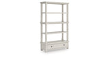Robbinsdale Antique White 75" Bookcase from Ashley Furniture - Luna Furniture