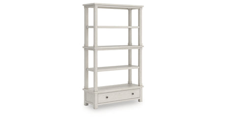 Robbinsdale Antique White 75" Bookcase from Ashley - Luna Furniture
