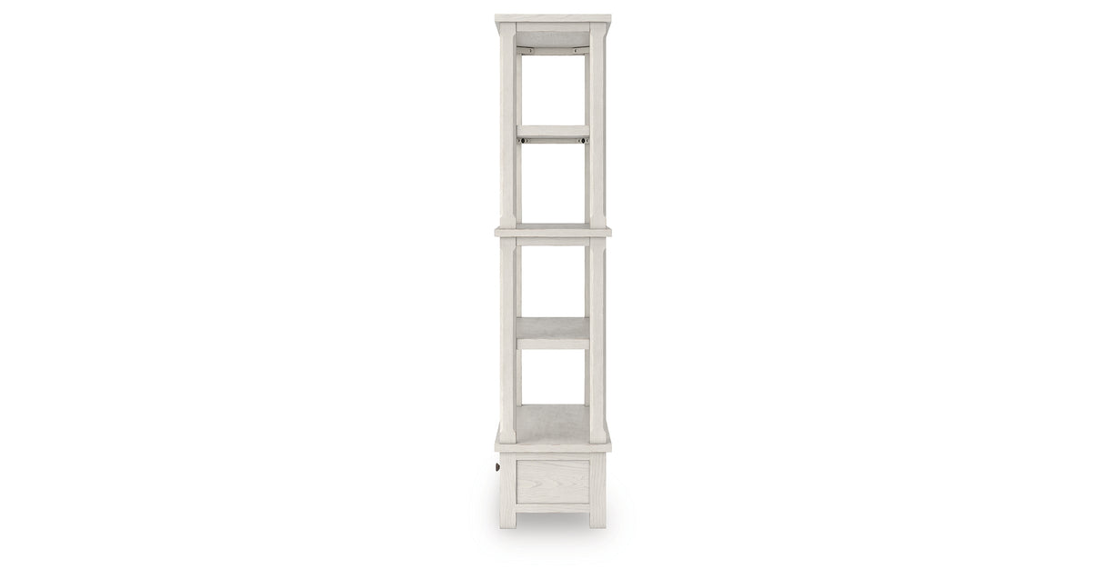 Robbinsdale Antique White 75" Bookcase from Ashley Furniture - Luna Furniture