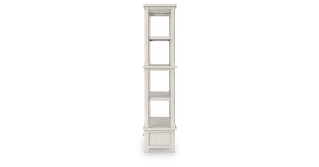 Robbinsdale Antique White 75" Bookcase from Ashley - Luna Furniture