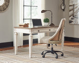 Realyn White/Brown Home Office Lift Top Desk from Ashley Furniture - Luna Furniture