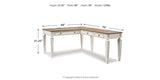 Realyn Home Office Desk and Bookcase from Ashley Furniture - Luna Furniture