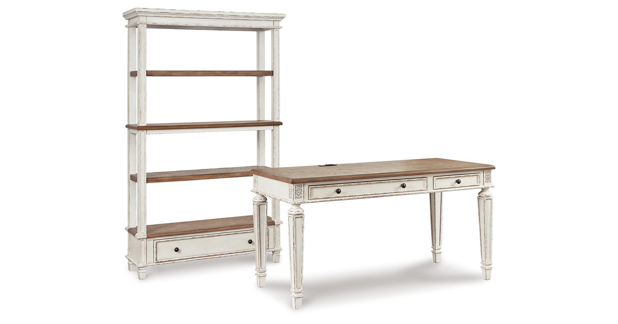 Realyn Desk and Bookcase from Ashley - Luna Furniture