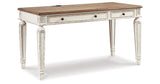 Realyn Home Office 2 Desks in White/Brown from Ashley Furniture - Luna Furniture