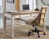 Realyn White/Brown 60" Home Office Desk from Ashley Furniture - Luna Furniture