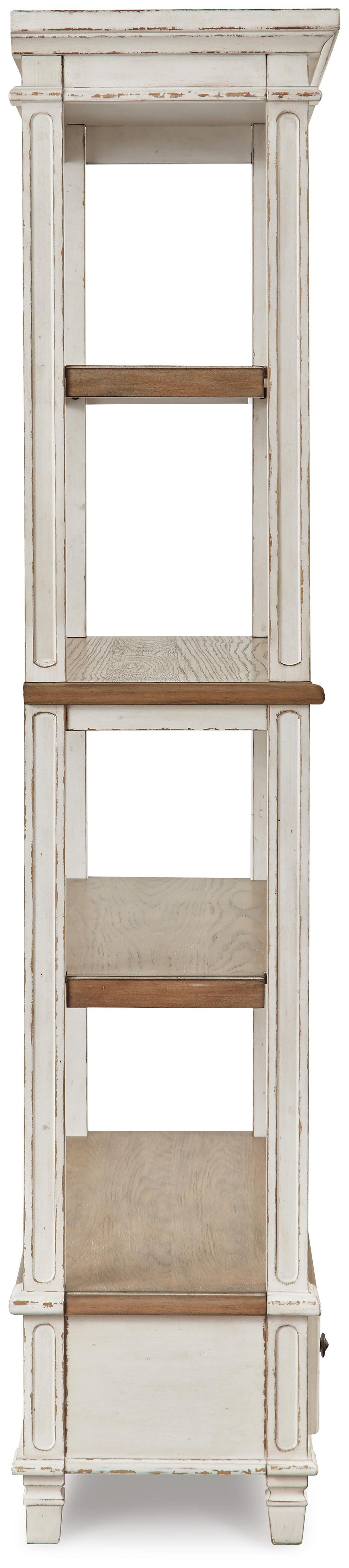 Realyn Brown/White 75" Bookcase from Ashley Furniture - Luna Furniture