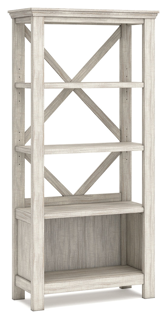 Carynhurst Whitewash 75" Bookcase from Ashley - Luna Furniture