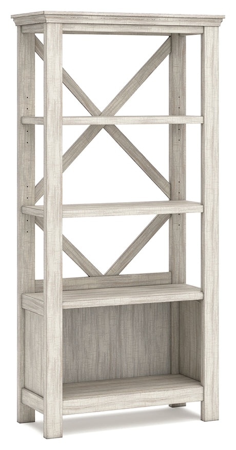 Carynhurst Whitewash 75" Bookcase from Ashley - Luna Furniture
