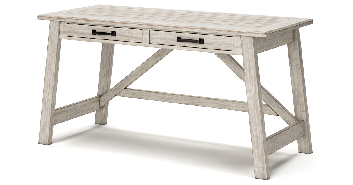 Carynhurst Whitewash 60" Home Office Desk from Ashley - Luna Furniture